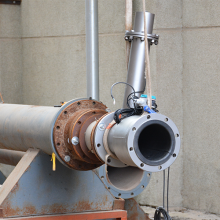 Non-full pipe flow meters mag flow meter