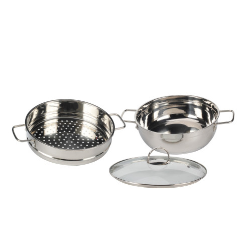 Stainless Steel Triply Bottom Steamer Pot Cookware