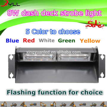 8W Led Dash deck strobe light , car hazed doof working light ,