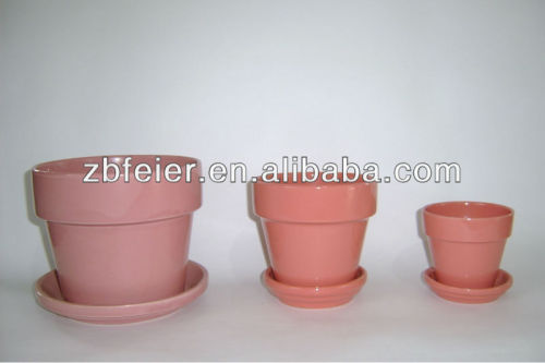 ceramic flower pot with different size