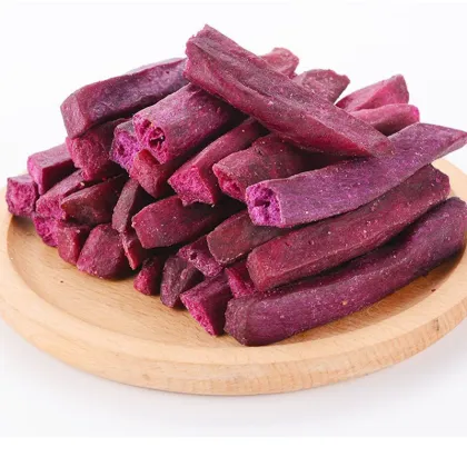 Affordable Vacuum-Fried Purple Potato & Fruit Veggie Snacks: All-Weather Treats