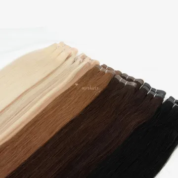 Original Bone Silky Straight 12A Cuticle Aligned Raw Virgin Double Drawn Human Hair Remy European Skin Weft Hair Extensions