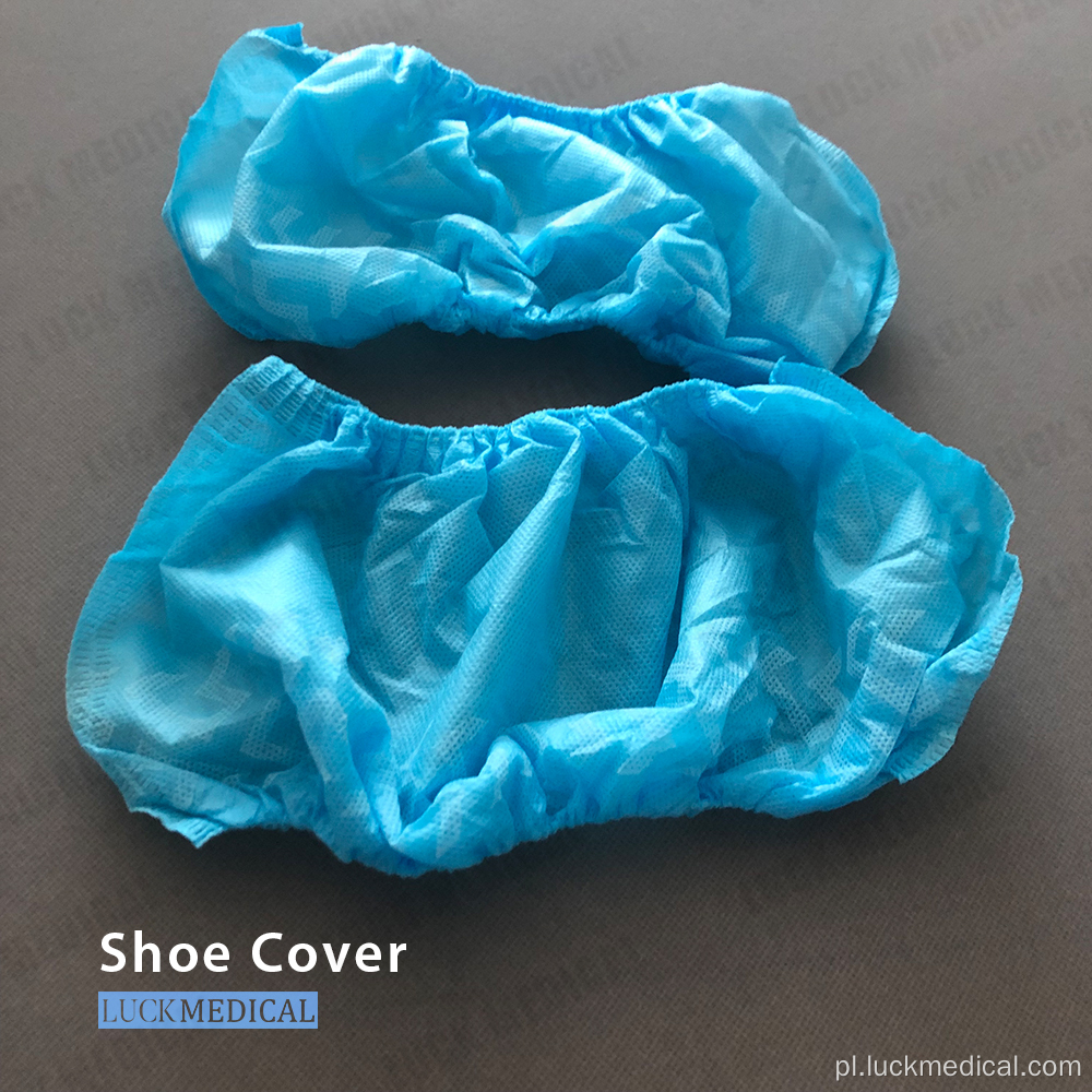 Niebieska jednorazowa pokrywa buty bez poślizgu