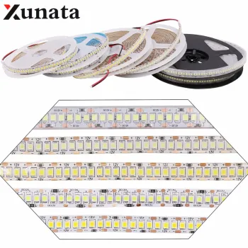 Super bright Stable SMD2835 LED Strip Light DC 12V 5M 1200LEDS Waterproof LED Ribbon Fiexble Led Light Lamp Tape Tiras Led