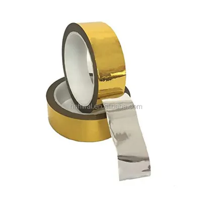 Newest Price Wholesale Custom Golden Aluminium Foil Tape Gold Color Aluminum Masking Tape