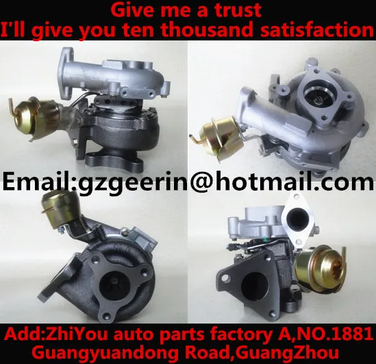 China TURBO GT1849V 727447-5007S 14411-AD200 14411-AW400 14411-41N00 forNissan Almera with Yd22ED Engine Turbocharger