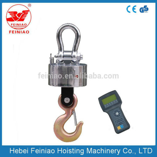 Hanging weighing scales wireless control for crane