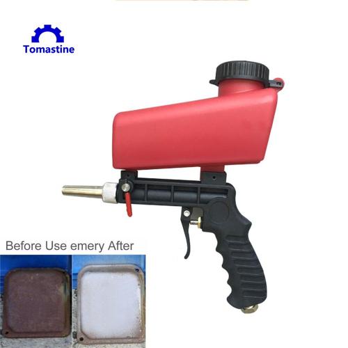 Pneumatic Sandblasting Gun Portable Gravity Metal Rust Removal Small Sand Blasting Machine Adjustable Pneumatic Sandblasting Gun