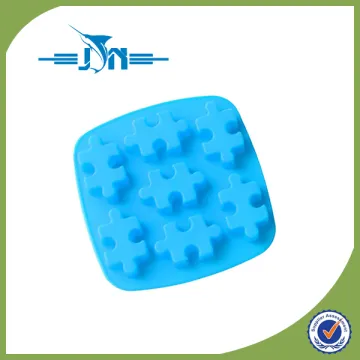 Multifunctional 7 Cavity Jigsaw Puzzle Silicone Bakewave with low price