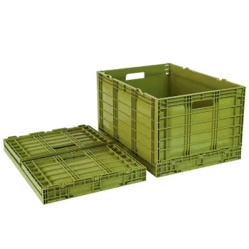 Large Heavy Duty 45kg Collapsible Plastic Tote Boxes for Household Moving