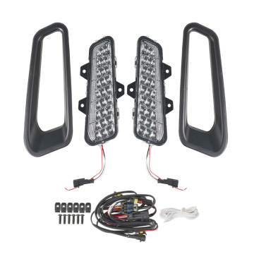YongJin Front LED Bumper Auxiliary Light with Turn Signal for Polaris RANGER 1500 2024