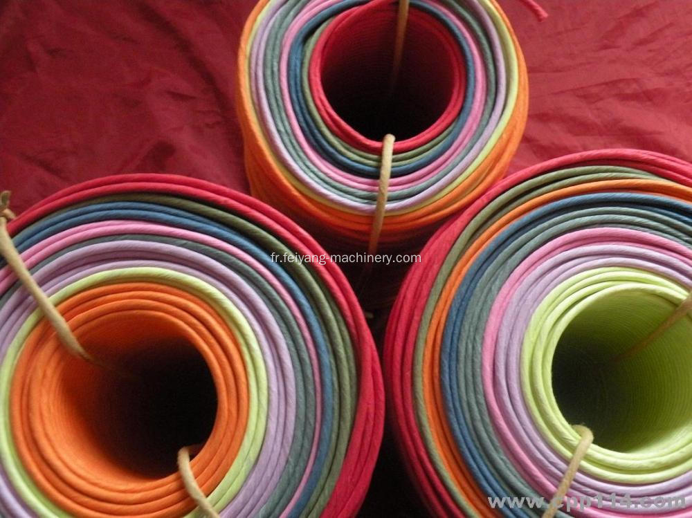 corde de papier torsadée colorée pour sacs