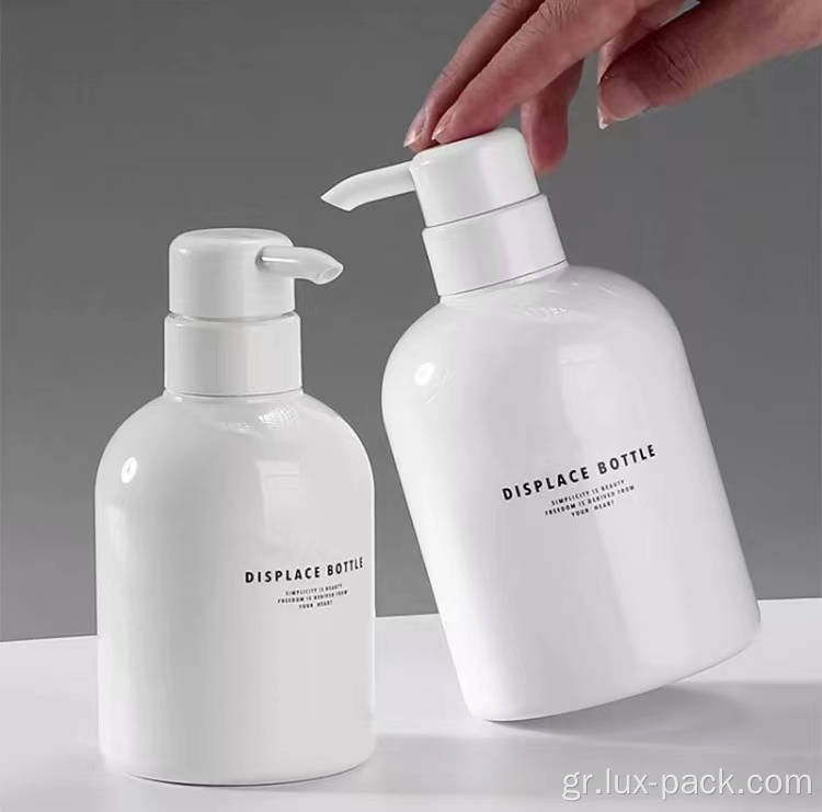Καυτή πώληση έθιμο λευκό πλαστικό 500ml υγρό μπουκάλι σαπουνιού
