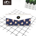 Custom flower ocean style PU leather pencil case&bag multifunctional hand bag