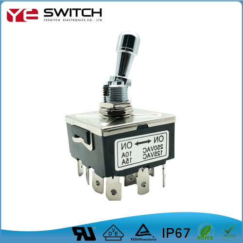 125V 15A สวิตช์สลับทองเหลืองเปิดปิดสำหรับรถยนต์