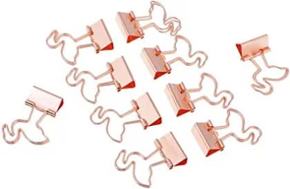 Creative Flamingo Paper Clips and Binder Clamps