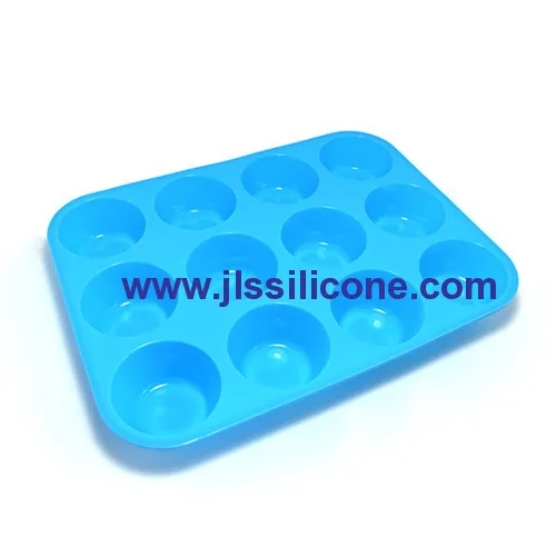12-cavity Silicone Cake And Candy Baking Molds 