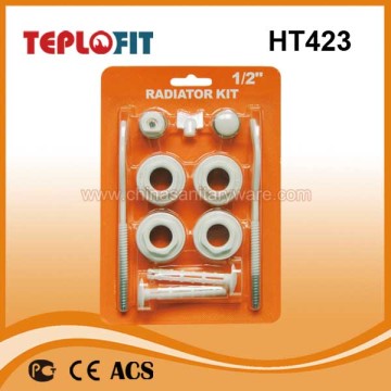 high quality china manufacturer 3/8 1/2 3/4 radiator vent and plug 11 sets universal radiator kits