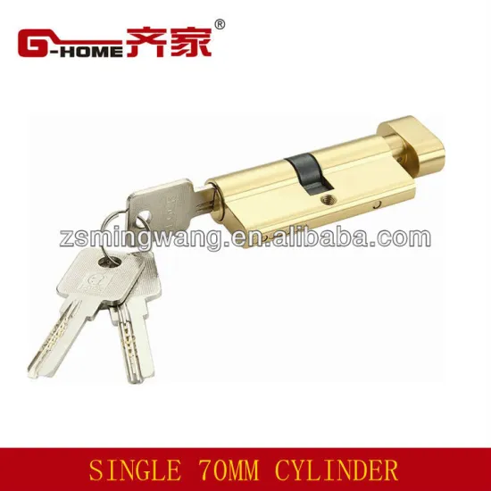 single side brass mortise lock cylinder with 3 keys