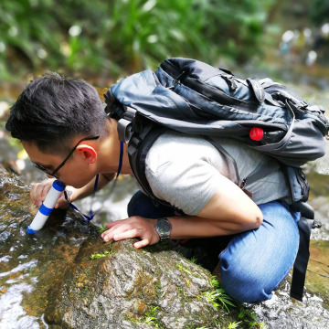 Outdoor Survival Kit wild drinking water purifier straw
