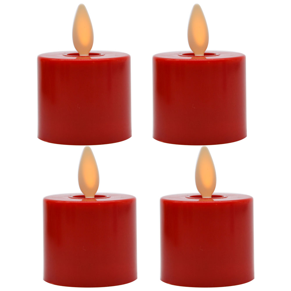 Velas leves de chá LED sem chamas para o jantar