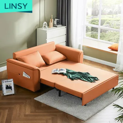 Linsy Sofa Cama:Convertible Matrimonial Sofa Bed with Storage