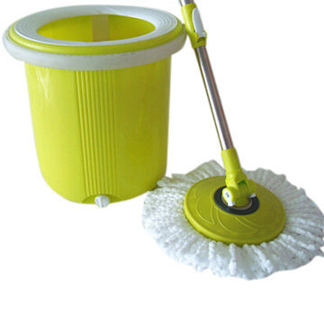 Spin/Magic Mop with Hand Press Function, Made of PP
