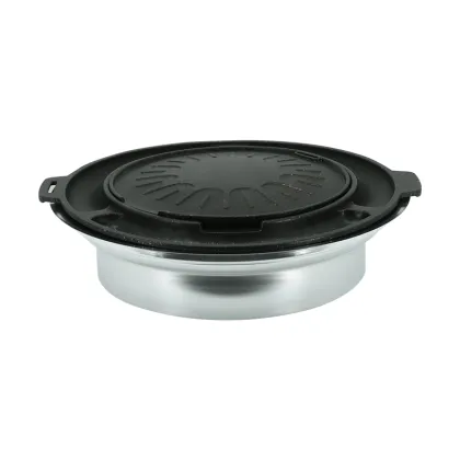 Black flint stone table top barbecue table