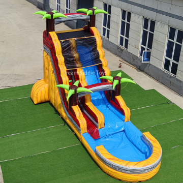 Inflatable Waterslide: Dry Slide with Pool, Bounce House & Jumping Castle for Kids and Adults