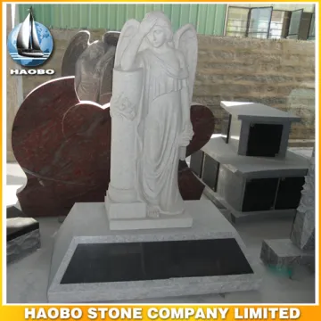 High Quality Shanxi black granite angel statues for sale