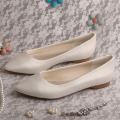 Bridal Flats Ivory Pointed Toee