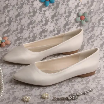 Bridal Flats Ivory Pointed Toe