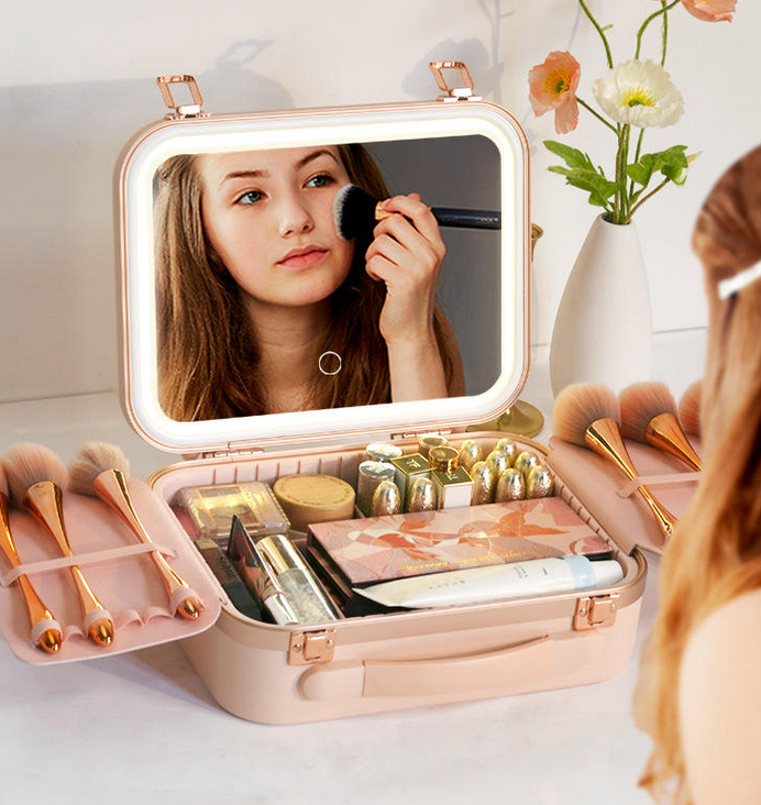 LED Light Professional Makeup Case