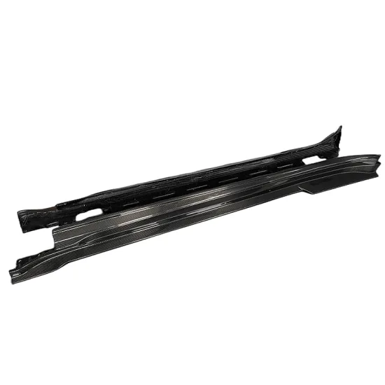 Porsche Taycan Retrofit Dry Carbon Fiber Door Sill Side Skirt Body Kit