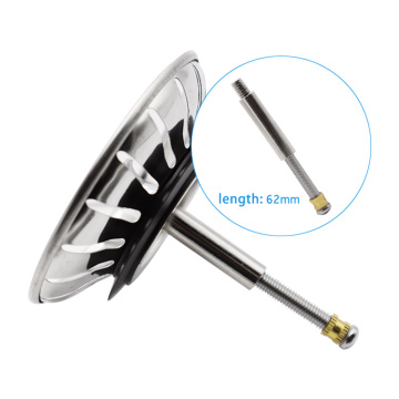 78mm Stainless Steel 304 Waste Plug Basin Strainer: UK Kitchen Drain, Sink Strainer, and Plug Stopper