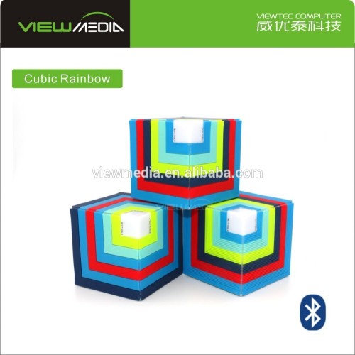 Cubic Rainbow new products 2016 mp3 player with flashing led light