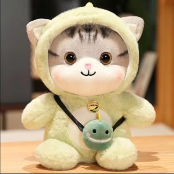 Jouet en peluche de chat transformant mignon