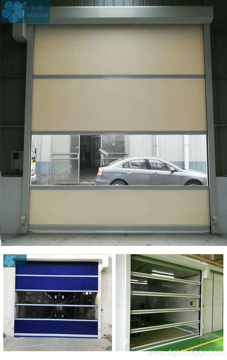 Electric fast rolling shutter door