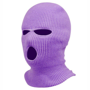 Custom Embroidered 3-Hole Knitted Balaclava Ski Hat for Men