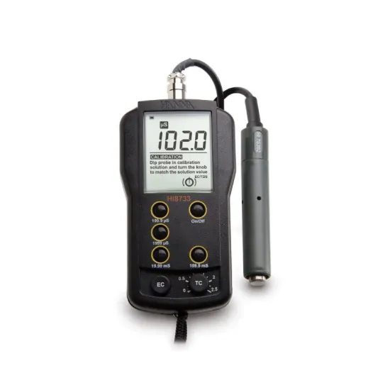 HANNA HI8733 Portable Conductivity Meter - Multi-range EC Meter