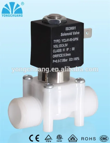 YONGCHUANG brand plastic water air latching solenoid valve