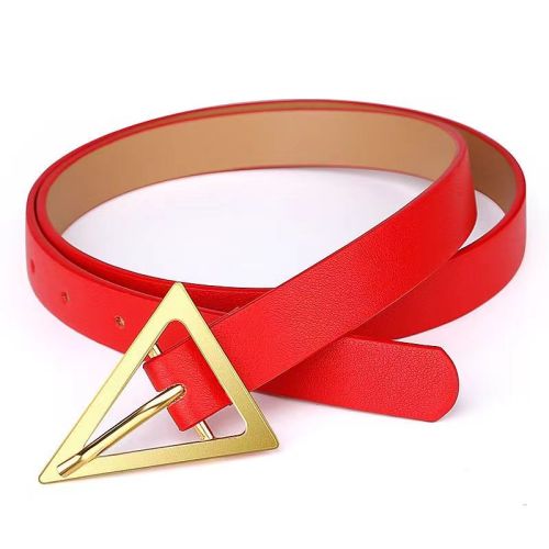 Trendy Women's Leather Waist Belt