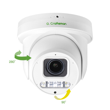 5MP Sony Mini PTZ Dome POE Camera GA-PS9X5D-M5S(AG) with Outdoor Alarm Light