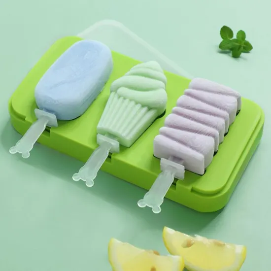 DIY Silicone Animal Shape Ice Cream and Jelly Mold with Cover