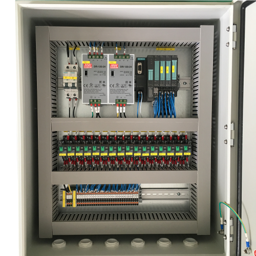 Tablero de panel de control PLC de programación