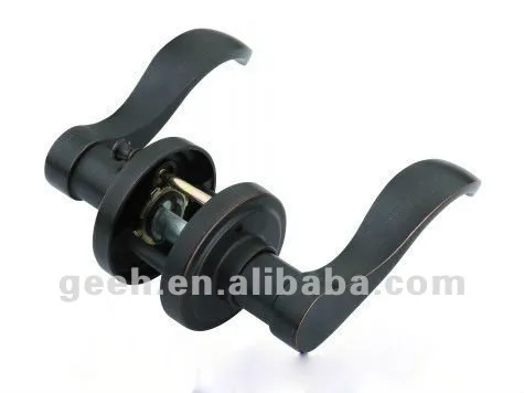 Matte Black Lever Door Lock Passway