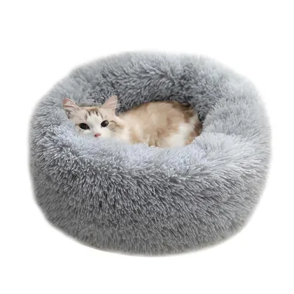 Cat Dog Nest Round Soft Sleep Bed Pad