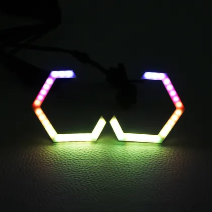 80mm LED Hex Halos for Car Headlights with Bluetooth Controller