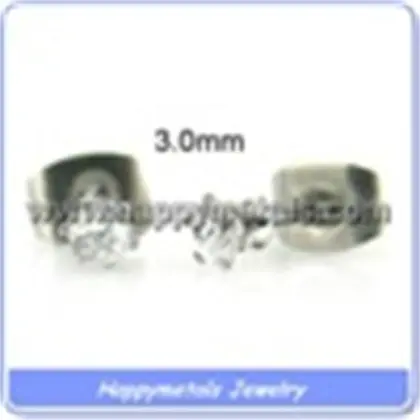 fashion diamond white stone stud earrings