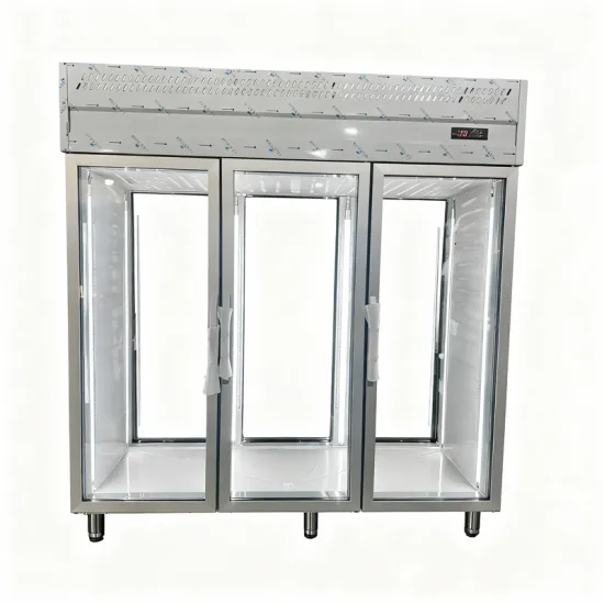 Double sided glass door refrigerator